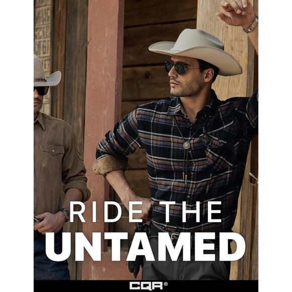 Mens Plaid Coal Miner Cotton Flannel Shirt Long Sleeve Casual Outdoor Plaid - Picture 5 of 9